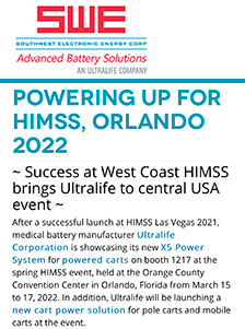 Powering up for HIMSS, Orlando 2022